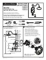 Предварительный просмотр 1 страницы American Standard Quentin TU440502 Installation Instructions