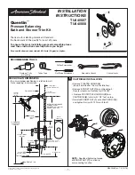 American Standard Quentin TU440507 Installation Instructions предпросмотр