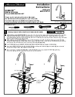 Предварительный просмотр 1 страницы American Standard QUINCE 4433.410 Installation Instructions