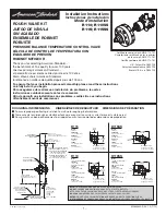 Preview for 1 page of American Standard R110 Installation Instructions