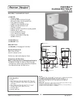 Предварительный просмотр 1 страницы American Standard Ravenna 2642.016 Specification Sheet