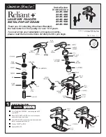 American Standard Reliant+ 2385.000 Installation Instructions предпросмотр