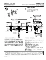 American Standard Reliant+ ANSI A117.1 Specifications предпросмотр