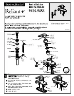 American Standard Reliant+ Lavatory Faucets 2385.R Installation Instructions предпросмотр