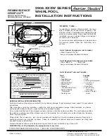 Preview for 1 page of American Standard Reminiscence Drop-In Whirlpool 2908.XXXW Installation Instructions