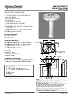 Предварительный просмотр 1 страницы American Standard Repertoire 0240.001 Specifications