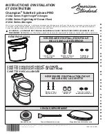 Предварительный просмотр 11 страницы American Standard Retrospect Champion PRO 212CA Series Installation Instructions Care And Maintenance