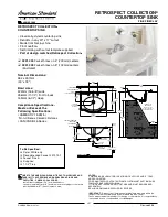 American Standard RETROSPECT COLLECTION 0291.004 Specifications предпросмотр