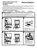 American Standard Retrospect Collection Right Heigh Elongated Toilet 2405.016 Installation Instructions preview