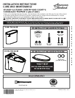 American Standard Right Height Elongated Toilet Triumph Cadet 3 Installation Instructions Care And Maintenance предпросмотр