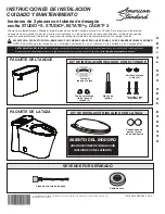 Предварительный просмотр 9 страницы American Standard Right Height Elongated Toilet Triumph Cadet 3 Installation Instructions Care And Maintenance