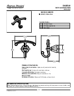 American Standard Robe Hook 6028.210 Specifications preview