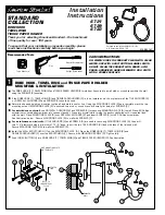 Предварительный просмотр 1 страницы American Standard Robe Hook 6721 Installation Instructions