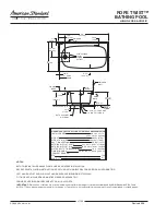 Preview for 2 page of American Standard Rope Twist Bathing Pool 2722W.102 Specifications