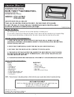 Предварительный просмотр 1 страницы American Standard Ropetwist Bathing Pool 2722.102 LHO Installation Instructions