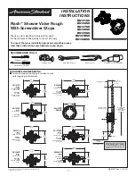 American Standard RU101SS Installation Instructions Manual предпросмотр