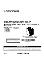 American Standard S9V2B040U3VSAB Installer'S Manual preview