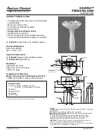 Предварительный просмотр 1 страницы American Standard Savona 0156.008 Specifications