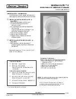 American Standard Savona Elite 6' Whirlpool 2901EC Specification Sheet preview