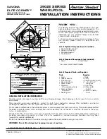 American Standard Savona Elite Corner Whirlpool 2902E Installation Instructions preview