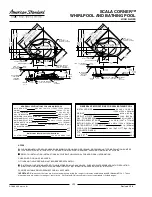 Preview for 2 page of American Standard Scala Corner Whirlpool and Bathing Pool 2664.118C Specification Sheet