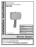 American Standard SELECTRONIC 605XTMV Installation Instructions preview