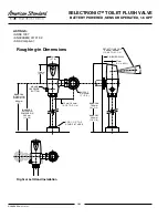 Предварительный просмотр 2 страницы American Standard Selectronic Toilet Flush Valve 6065161.002 Specification Sheet