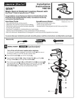 Предварительный просмотр 1 страницы American Standard Seva 1480.10X Installation Instructions Manual