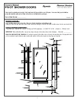 American Standard Showerite Owner’s Owner'S Manual preview