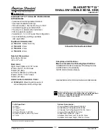 American Standard Silhouette 7163.001 Specification Sheet предпросмотр