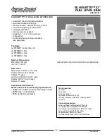 Предварительный просмотр 1 страницы American Standard Silhouette 7179.011 Specification Sheet