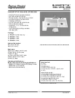 Предварительный просмотр 1 страницы American Standard Silhouette 7196.011 Specification Sheet