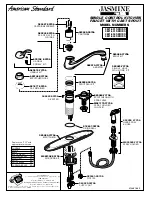 Предварительный просмотр 4 страницы American Standard Single Control Kitchen Faucet with Cast Spout 3821.631 Series Installation Instructions