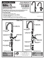 American Standard Single Hole Bar/Pantry Faucet with Swing Spout 7191 Series Installation Instructions предпросмотр