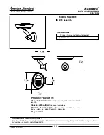 American Standard Soap Dish 6750 Specification Sheet preview