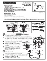 Предварительный просмотр 1 страницы American Standard SPEED CONNECT 4508.4 Installation Instructions Manual