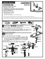 American Standard Spread Lavatory Faucet 2555.801 Installation Instructions Manual предпросмотр