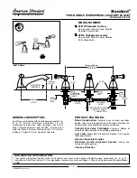 Предварительный просмотр 1 страницы American Standard Standard 2881S Specification Sheet