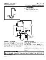 Предварительный просмотр 1 страницы American Standard Standard 4223S Specification Sheet