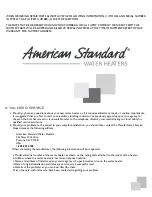 Preview for 44 page of American Standard Standard Residential Operating, Installation And Service Manual