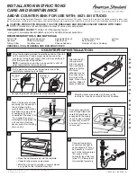 American Standard STUDIO 621.001 Installation And Maintenance Instructions предпросмотр