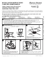 American Standard Studio Cadet 2579 Installation Instructions предпросмотр