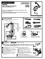 American Standard Swan 6011 Installation Instructions предпросмотр