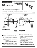 American Standard T064700 Installation Instructions предпросмотр