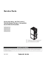 American Standard TAM9A0A24V21DA Service Facts preview