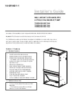 Preview for 1 page of American Standard TMM5A0B24M21SAA Installer'S Manual