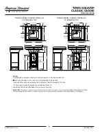 Предварительный просмотр 2 страницы American Standard Town Square 0780.001 Features & Dimensions