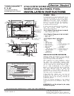 American Standard Town Square 2742.XXXW Series Installation Instructions предпросмотр