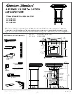 American Standard Town Square Classic Caddie 9371.335.XXX Assembly And Installation Instructions preview