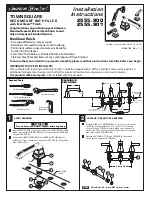 Предварительный просмотр 1 страницы American Standard Town Square Deck-Mount Bath Filler 2555.900 Installation Instructions